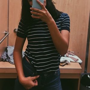 Striped navy t shirt